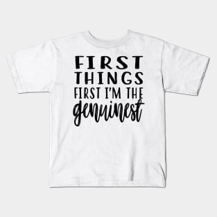 First Things First Kids T-Shirt